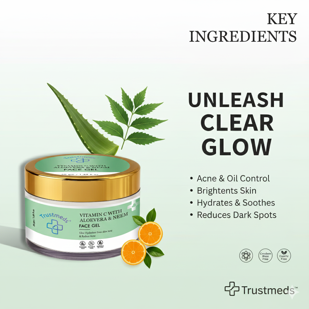 Trustmeds Vitamin C with Aloevera & Neem Face Gel view 2